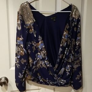 Thalia Sodi Velvet Leggings & Blouse NWT